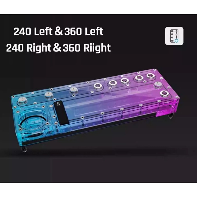 アルファクール コア ディストロ プレート 240/360  - Integrated Pump Reservoir Distro Plate のレビューと価格