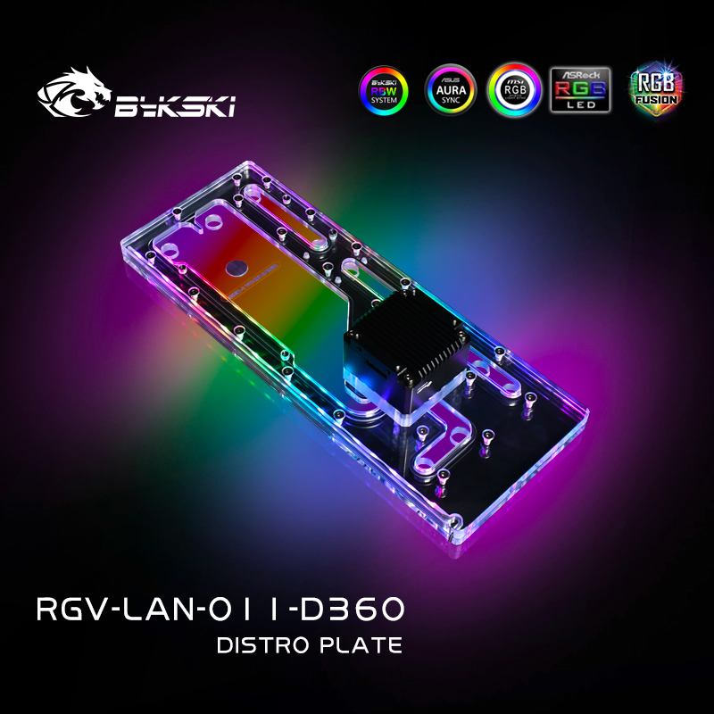 BYKSKI ディストロプレート アクリルボード ウォーター - Distro Plate Ddc Pump Combo のレビューと価格