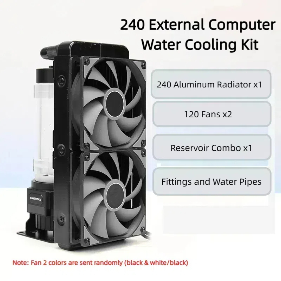 コンピュータ外部水冷 240 アルミニウム ラジエーター キ - External Radiator Water Cooling Kit のレビューと価格