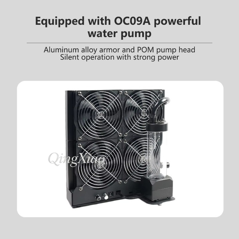 4ファンラジエーターポンプと水タンク一体型外部冷却キット F - External Radiator Water Cooling Kit のレビューと価格