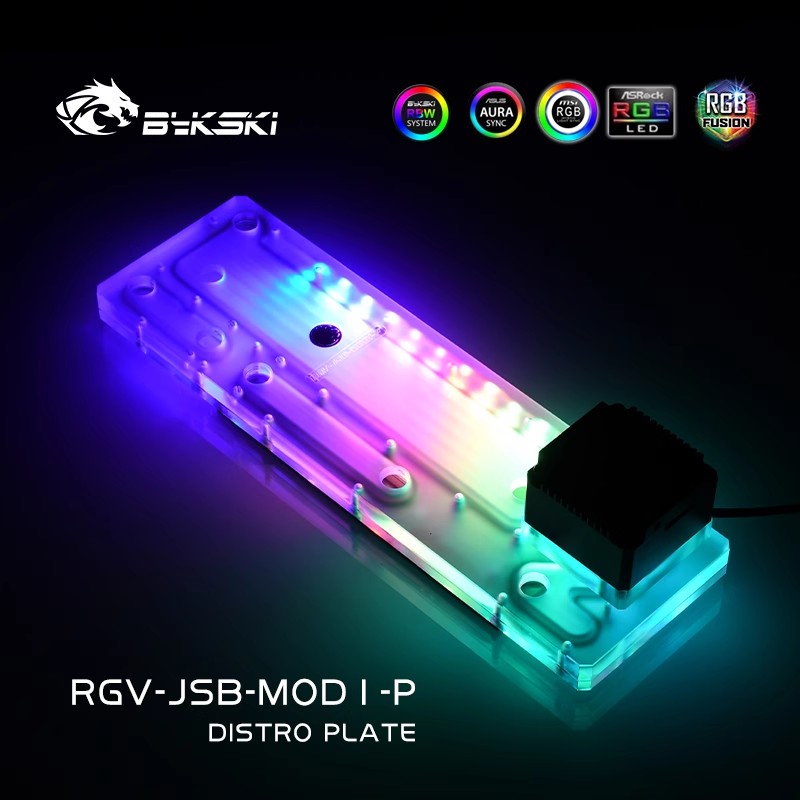 BYKSKI アクリルボードウォーターチャンネルソリューショ - Distro Plate Ddc Pump Combo のレビューと価格